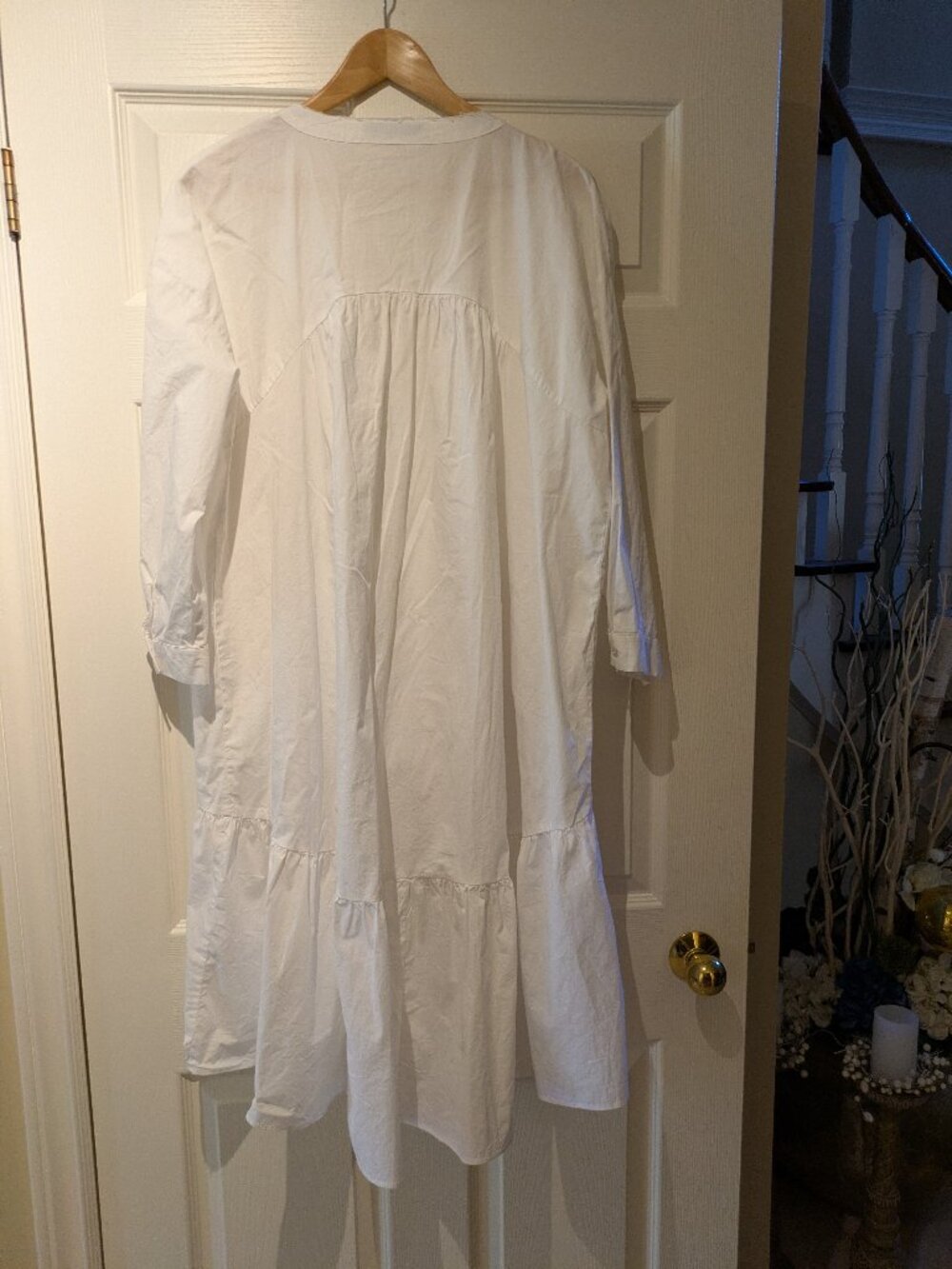 Zara White Ruffle Dress - Picture 7 of 9